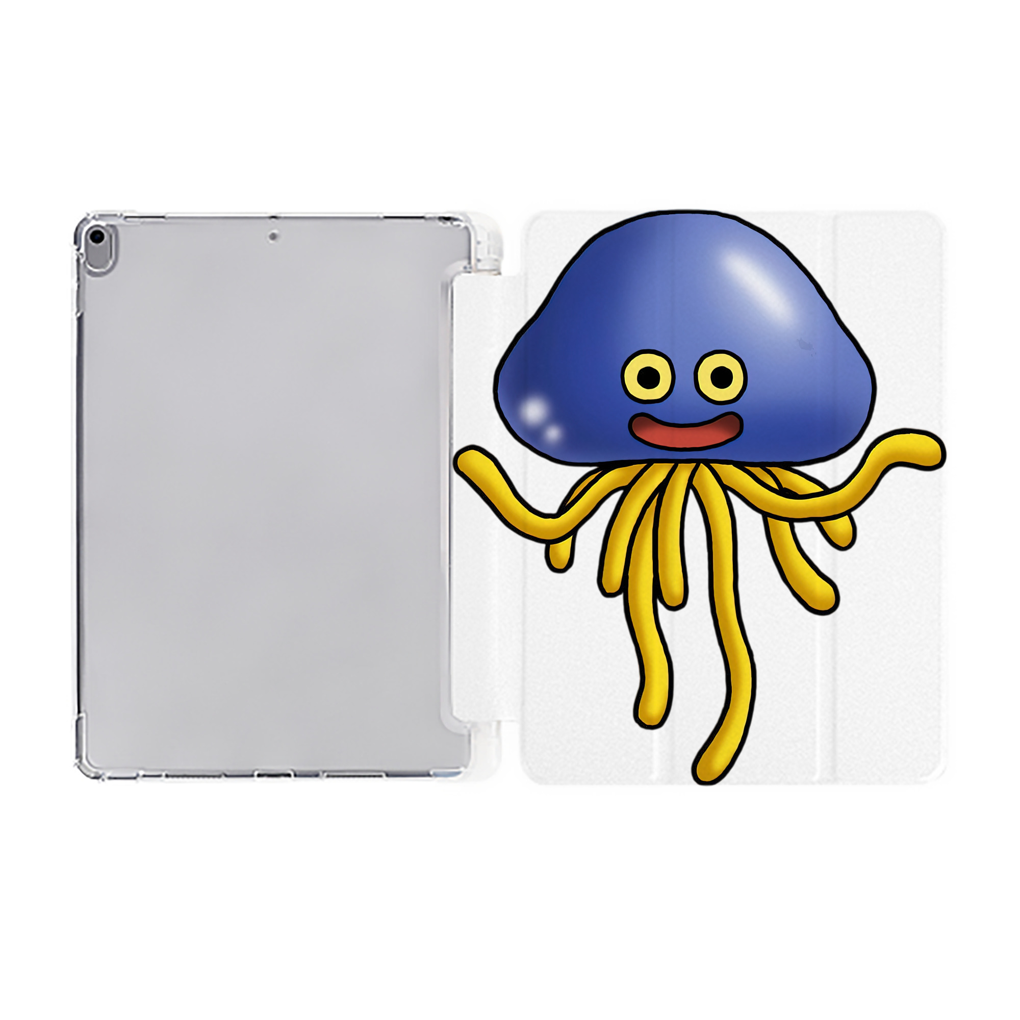 （画像用） ドラゴンクエスト Doragon Kuesuto Dragon Quest IPad ケース ペン収納付き 三つ折りスタンド PUレザー×シリコン 対応機種9.5/10.5/10.9インチ